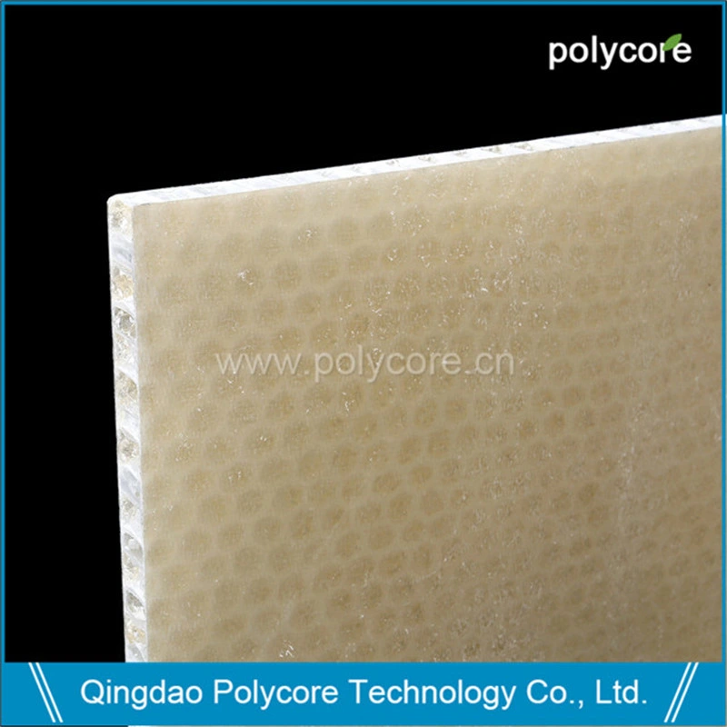 Waterproof Light Weight Stiffness Strength Stable Life Fiberglass Honeycomb Sandwich Panel as Bus Floor