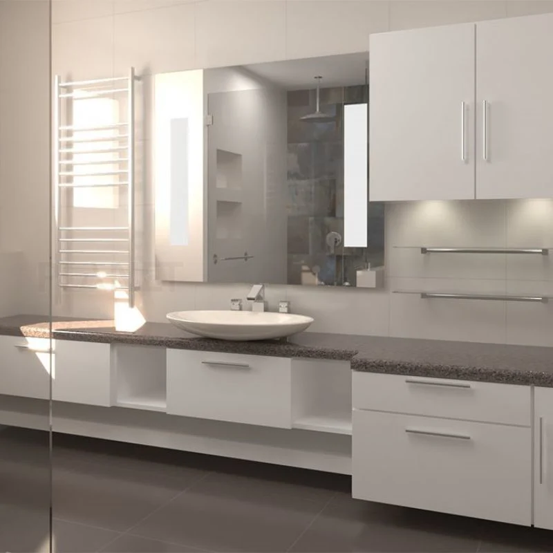 Meuble de salle de bains Planet Modern Vanity Sink avec rangement, lavabo et ensemble de meubles de conception.