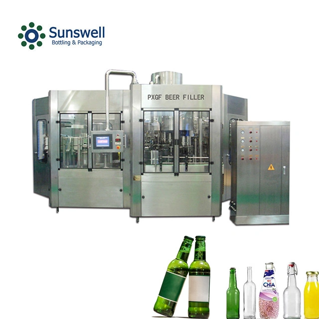 Glass Bottle Beer Bottling Rinsing Filling Capping Equipment