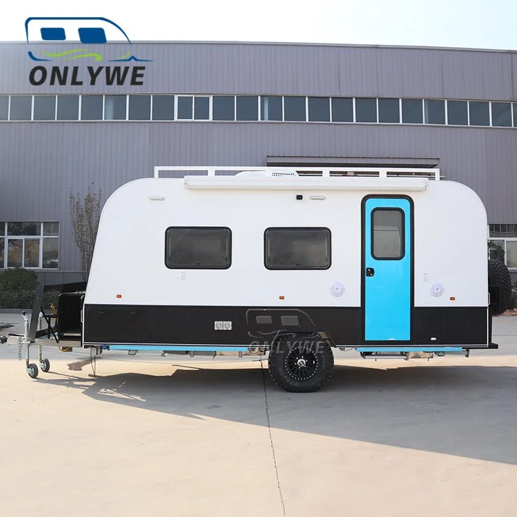 Onlywe Caravan Camping Travel Mobile RV off Road Camper Travel Trailer