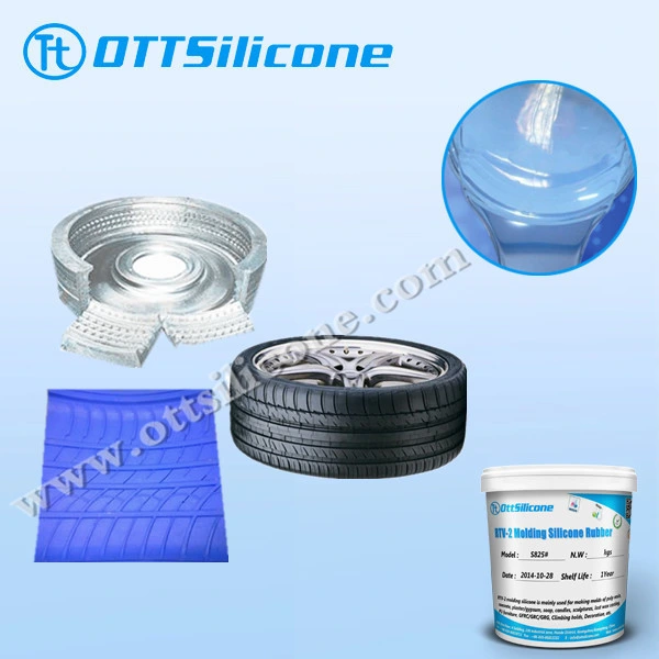 Liquid Silicone Rubber for Tire Mold Making Blue Color High Temperature Resistant