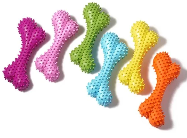 Kundenspezifische Haustierprodukte Gummihunde Knochen für Kauhunde Spielzeug