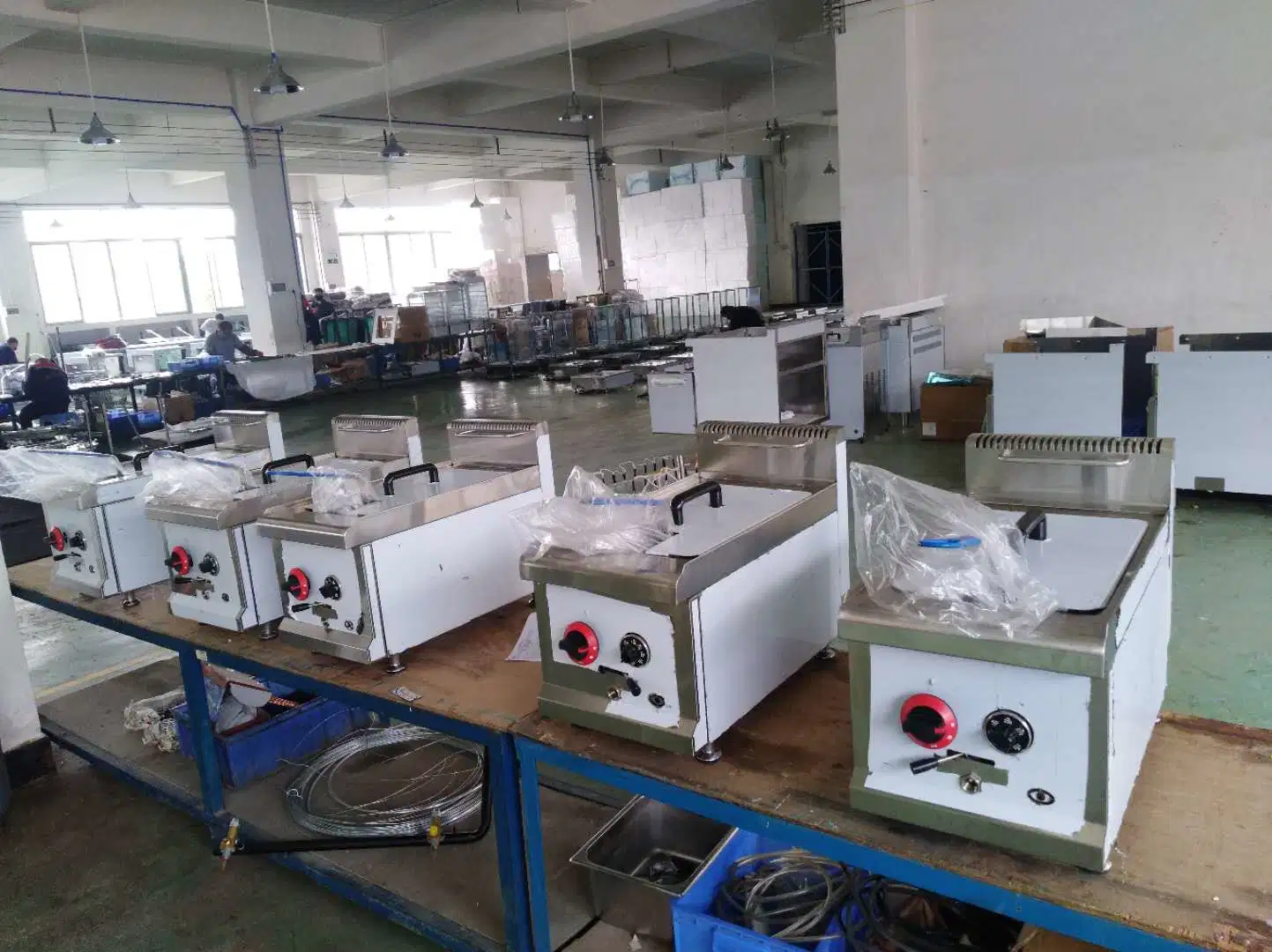 Gas Temperature-Controlled Fryer 1 Tank with 1 Baskt Gas Fryer Restaurant Gas Fryer Machine Gas Fryer Commercial Gas Fryer