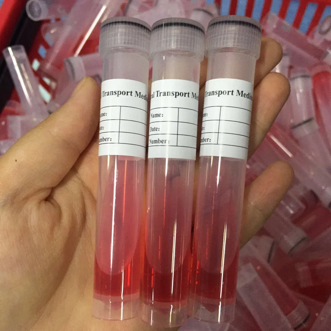 Hot Sale Disposable 10 Ml Non Inactivated Reagent Anti-Virus Virus Collection Storage Preservation Sampling Tube for Virus