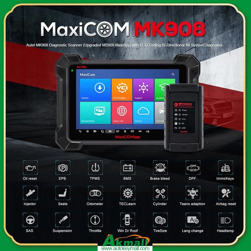 Autel Mk908 Auto ECU Codierung volles System Diagnose-Tool Diagnosen Bidirektionale Scannersteuerung Update von MS908