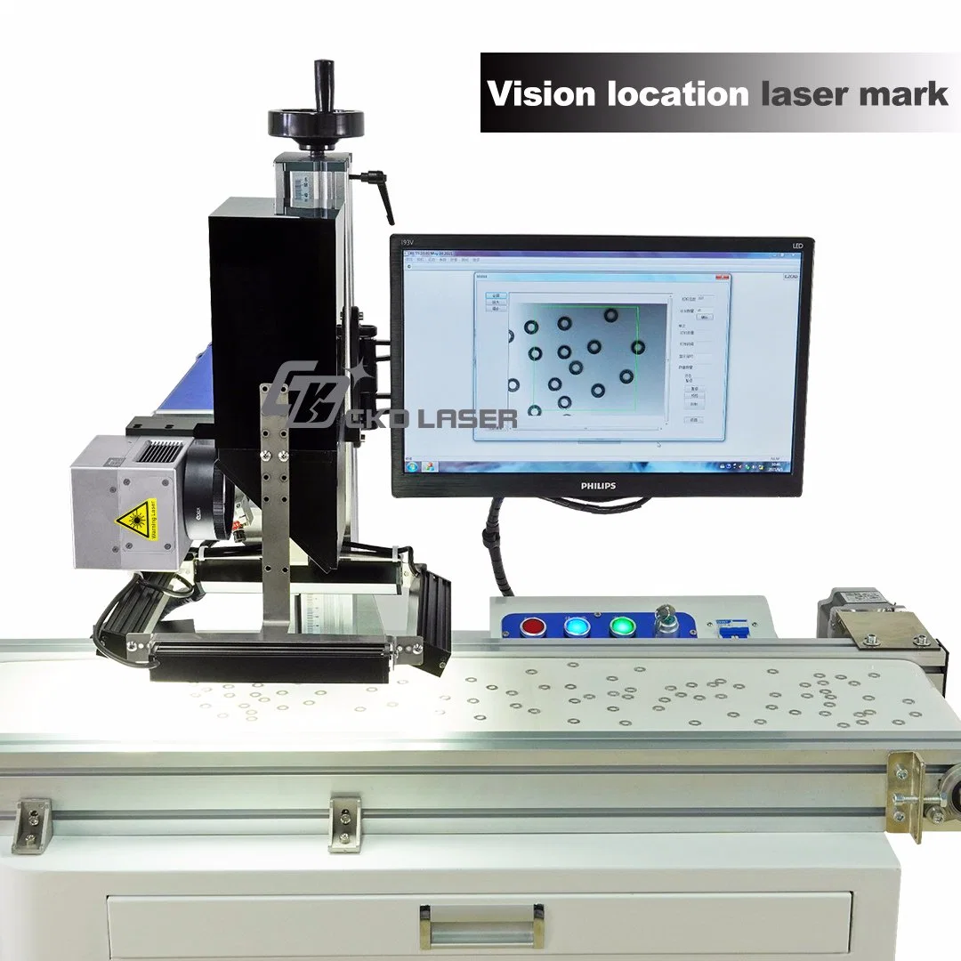 Fiber/UV/CO2 Laser Vision Location Marking System for Irregular Material Quickly Automatically