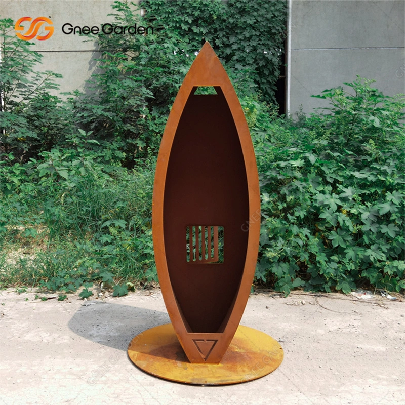 High Quality Outdoor Corten Steel Wood Storage