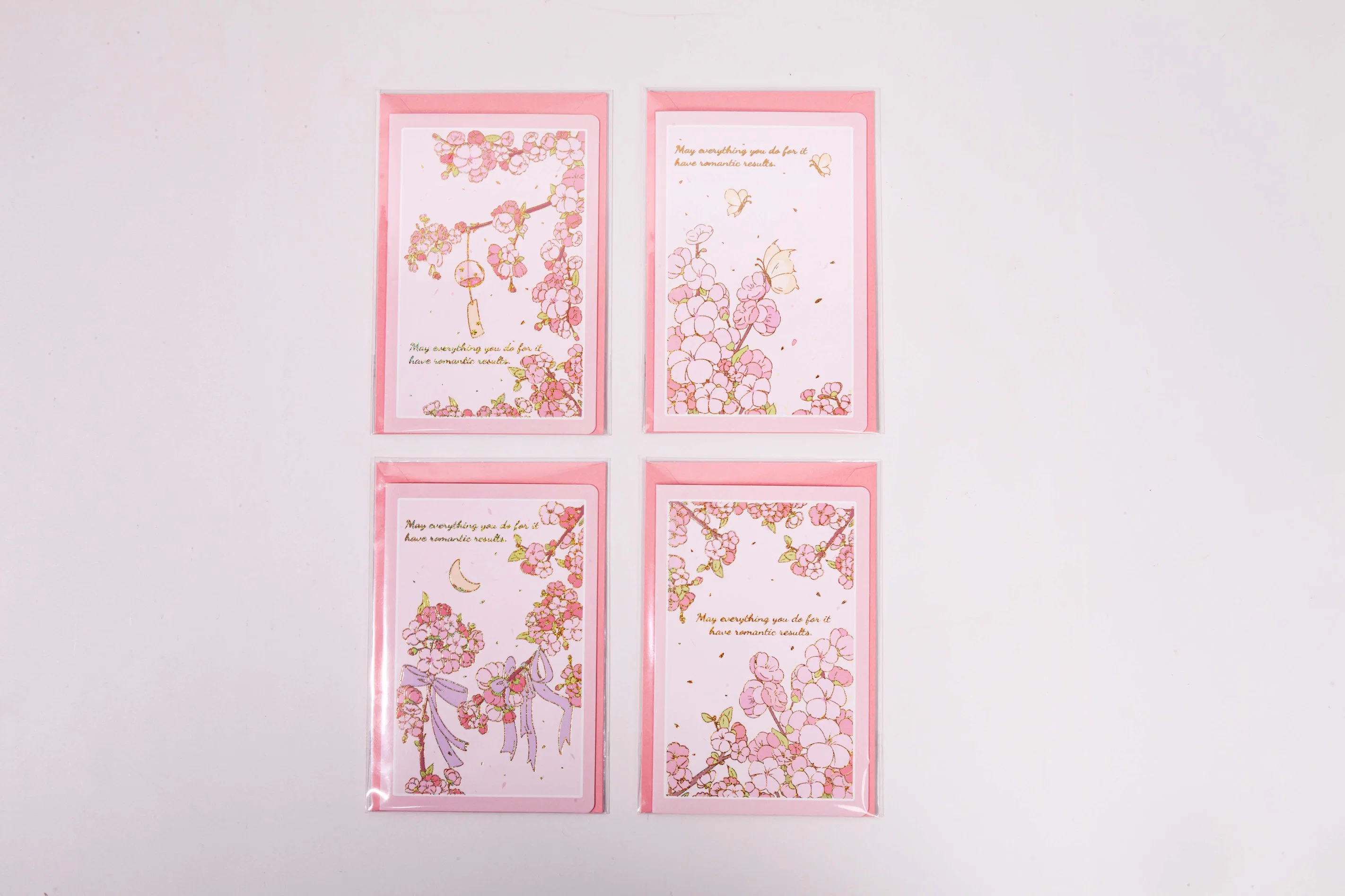 New Design Cherry Bloom Gift Greeting Card