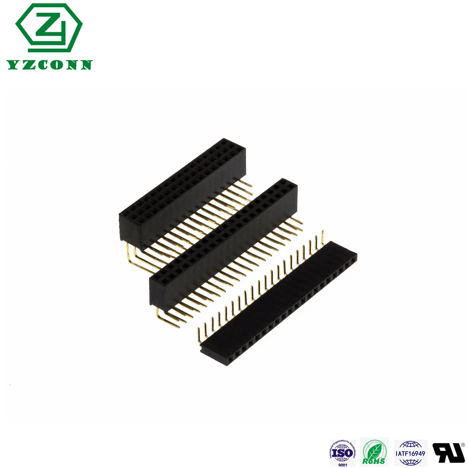 1.27mm/2.0mm/2.54mm Female Header/Pin Header Connector Single/Dual Row Straight/Right Angle/SMT Type