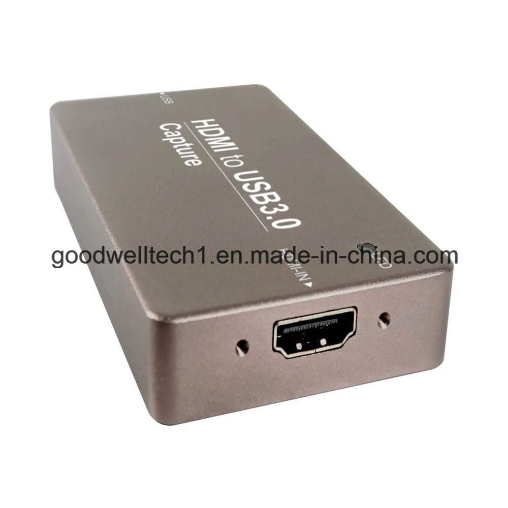 HDMI ao estojo de metal USB 3.0 1080P60 de captura de vídeo