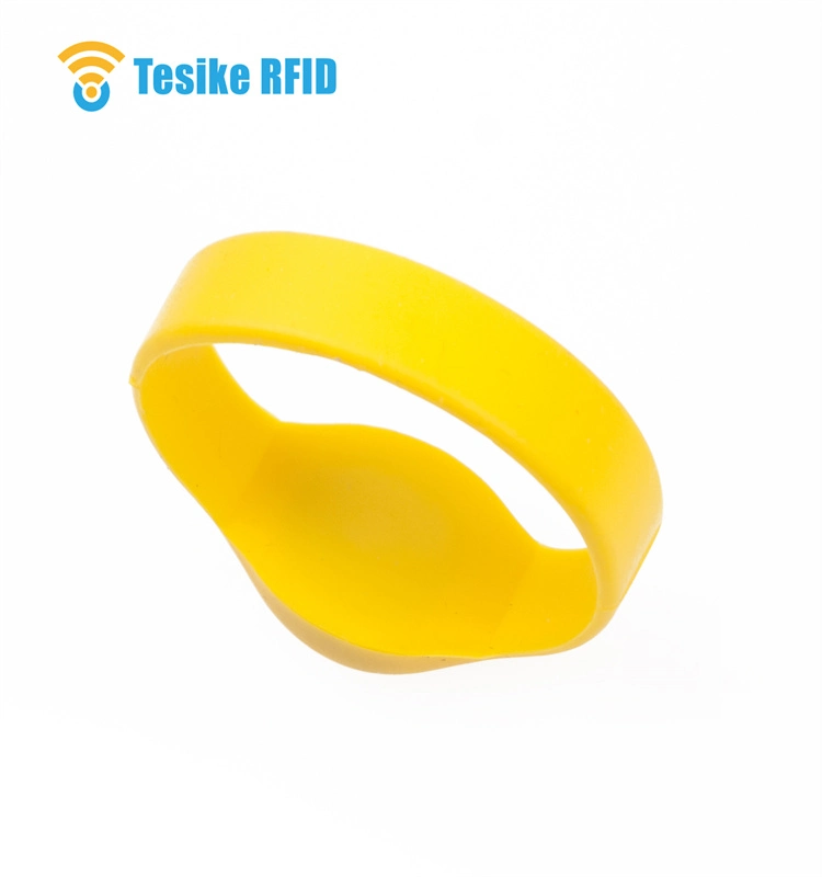 RFID Bracelet Silicone Bracelet 13.56MHz F08 Chip RFID Bracelet for Swimming Pool