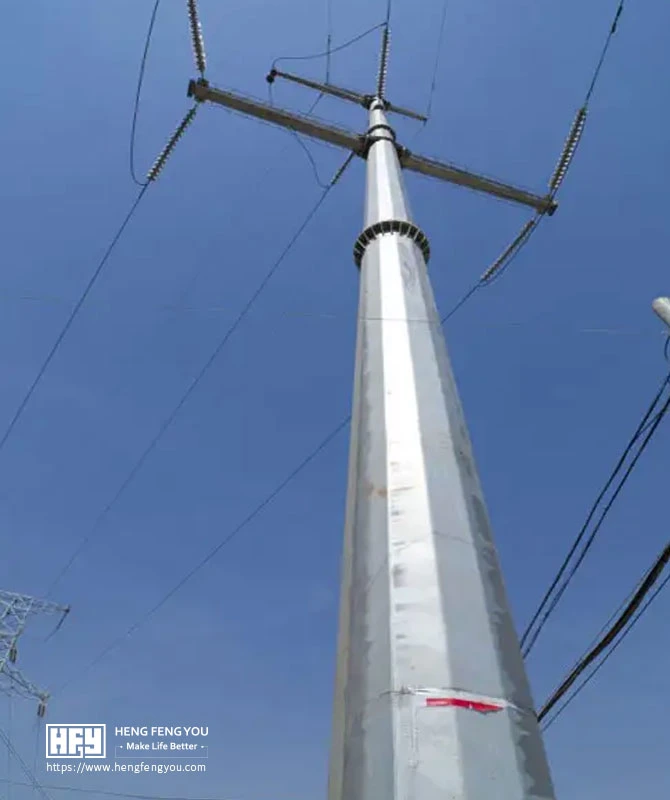 High quality/High cost performance  Power Transmission Tower Pole Electrical Steel Tubular Towe