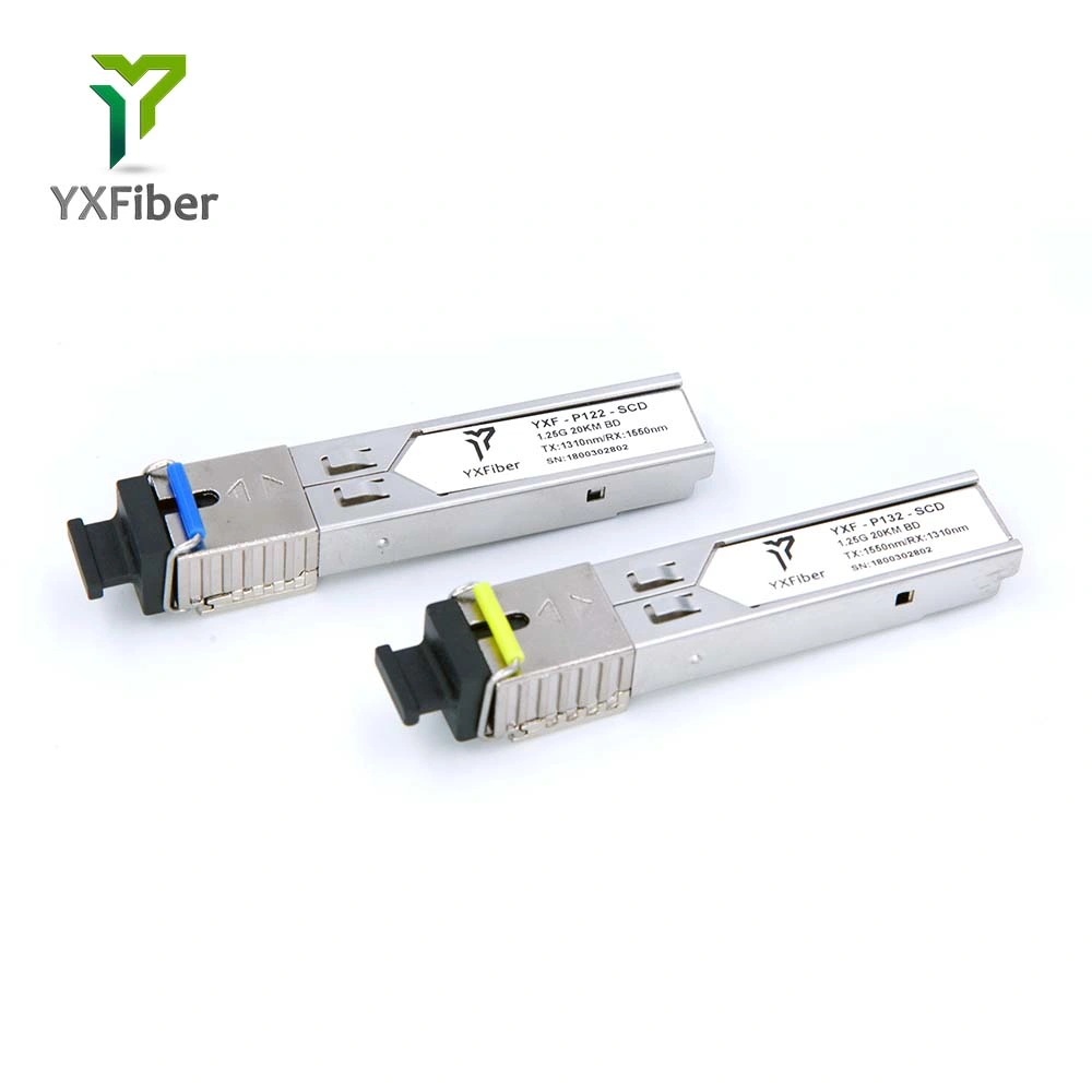 Generic Compatible Sc Connector 1000base-Bx Bidi SFP 1550nm-Tx/1310nm-Rx 20km Dom Transceiver Module