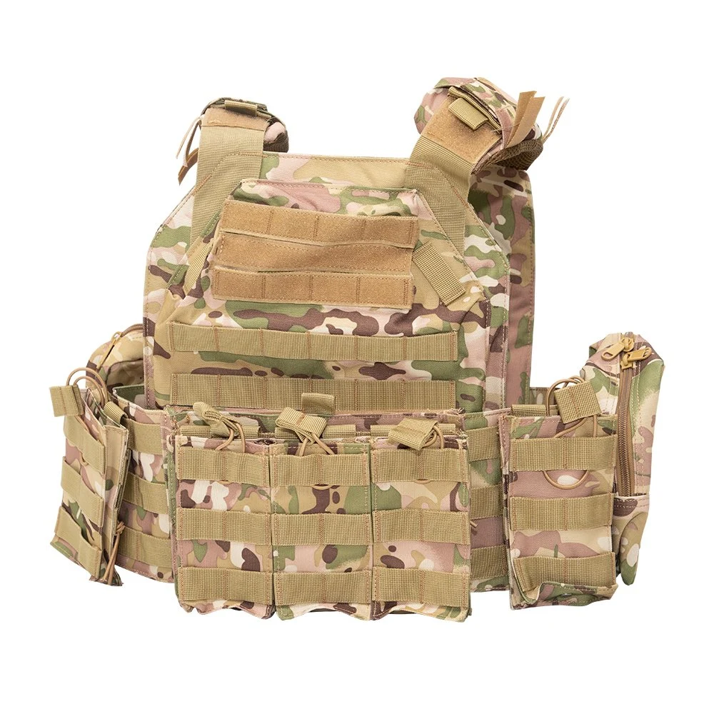 Jinteng Double Safe Military Bulletproof Combat CS Vest Tactical Anti-Stab Body Armor for Soldiers