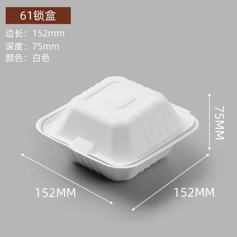 to Go Containers Square Food Lunch Boxes Disposable Tableware for Take out