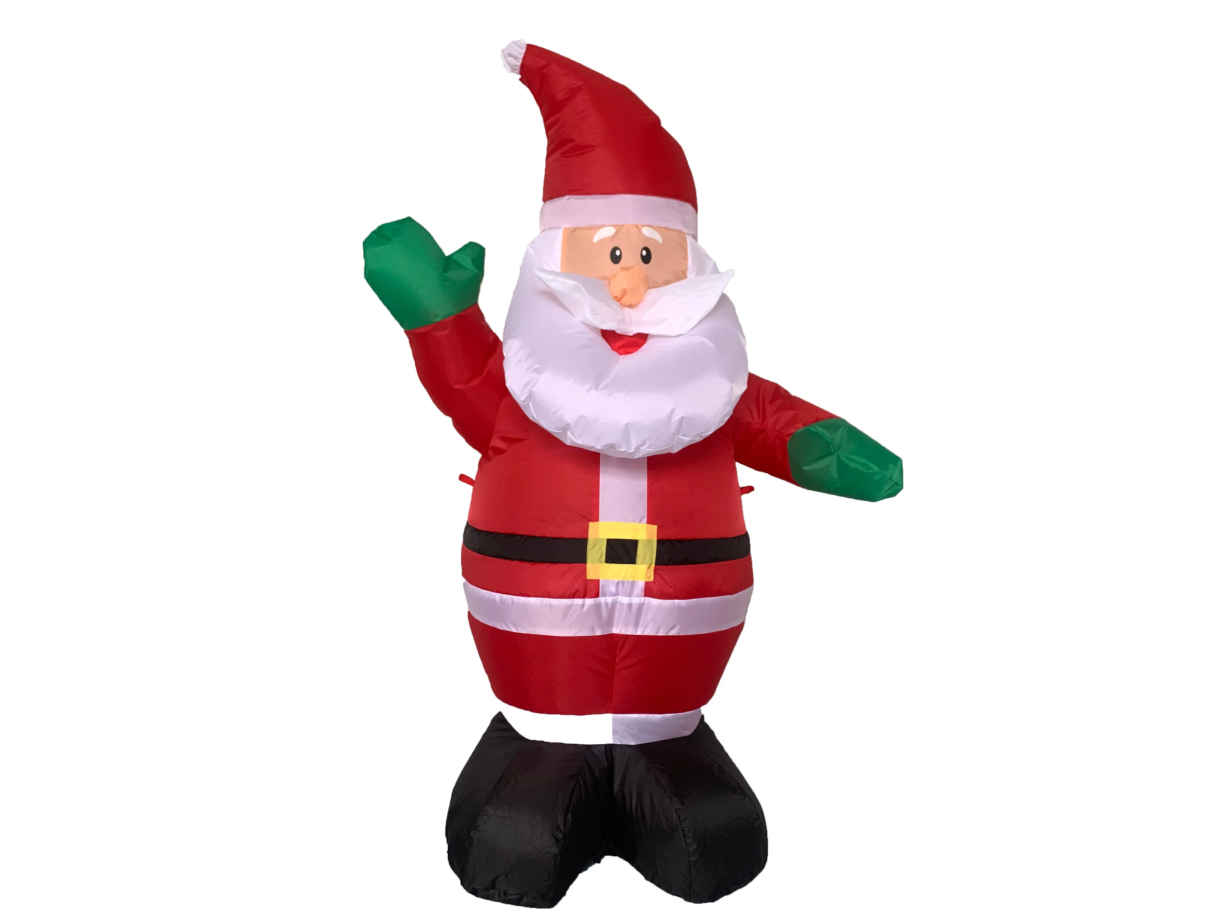 4ft Weihnachten stehende Weihnachtsmann mit grünem Handschuh, Aufblasbare Indoor Outdoor Party Dekoration