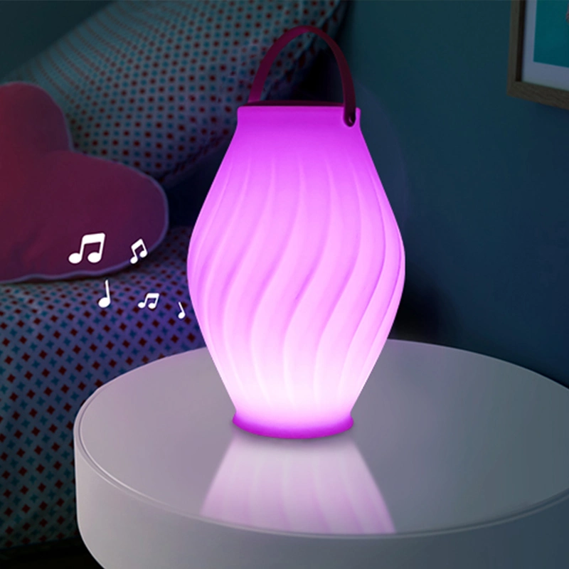 New Design Mini Portable LED Light Decoration Lamp Bluetooth Speaker