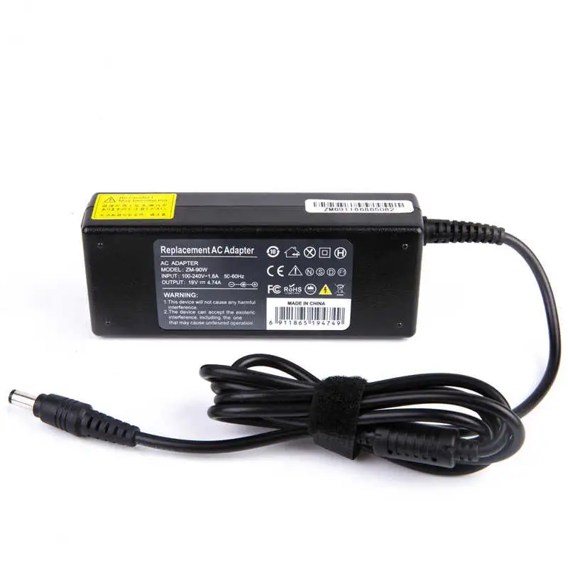 Chargeur d'alimentation portable 90 W 19V 4.74A pleine puissance pour Toshiba Batterie