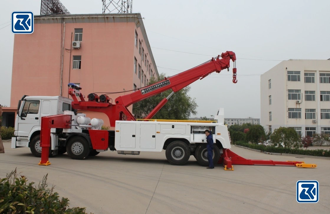 HOWO camión de remolque de grúa de emergencia 50t para servicio pesado Para camiones pesados