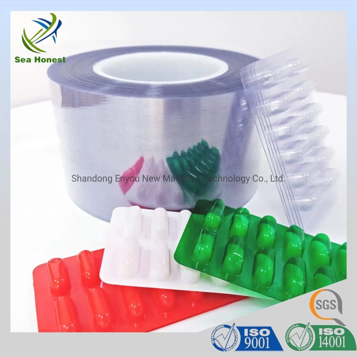 Clear Pharma Grade PVC Film Roll Pharmaceutical Packing PVC/PVDC Film