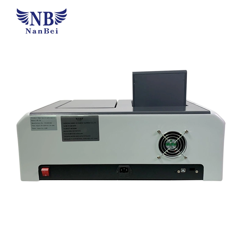 UV Vis Spectrophotometer with Wavelength Range 190-1100nm