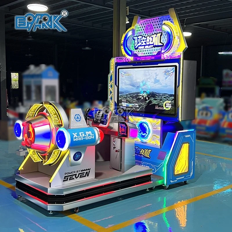 Indoor Amusement Game Time Pilot Coin Operated Dynamic Seat Arcade Shooting Simulator