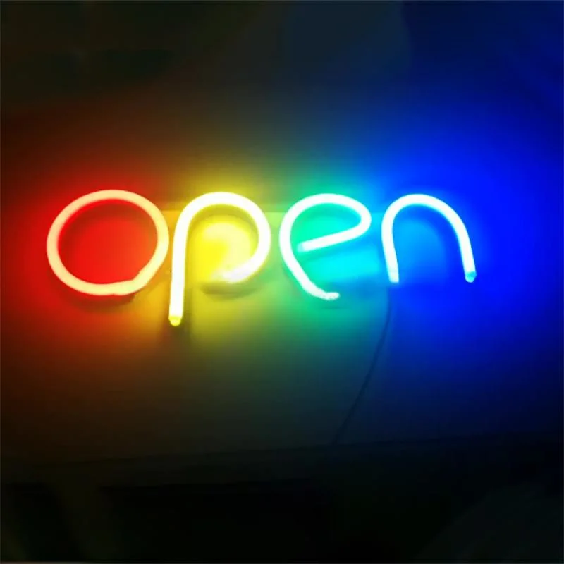 Indoor Outdoor Wasserdicht Custom RGB LED Neon Schild mit Silikon