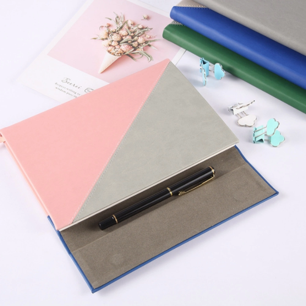 Luxe Élégance pour les filles Cadeau avec Porte-stylo Cahiers multifonctionnels Couverture souple Carnet en cuir PU A5 B6 Journal Agenda