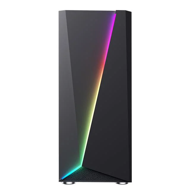 Горячее продажа корпуса для игровых компьютеров ATX с RGB Light Полоса D07