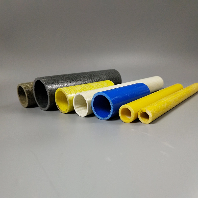 Insulated Pultruded FRP Reinforced Fiberglass Profiles Round Hollow Tube for Ladder