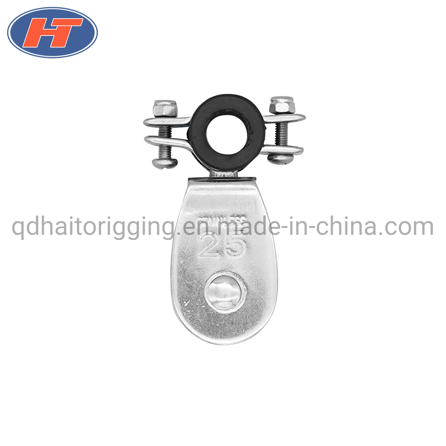 High quality/High cost performance Stainless Steel Snatch Block Pulley with Double Wheels or Single Wheel