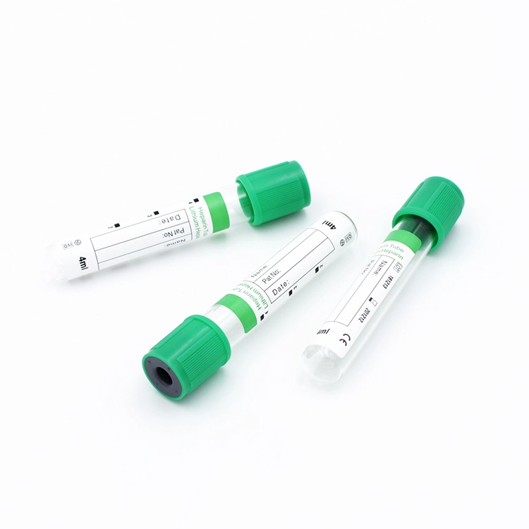Glass or Plastic Vacuum Blood Collection Heparin Tube