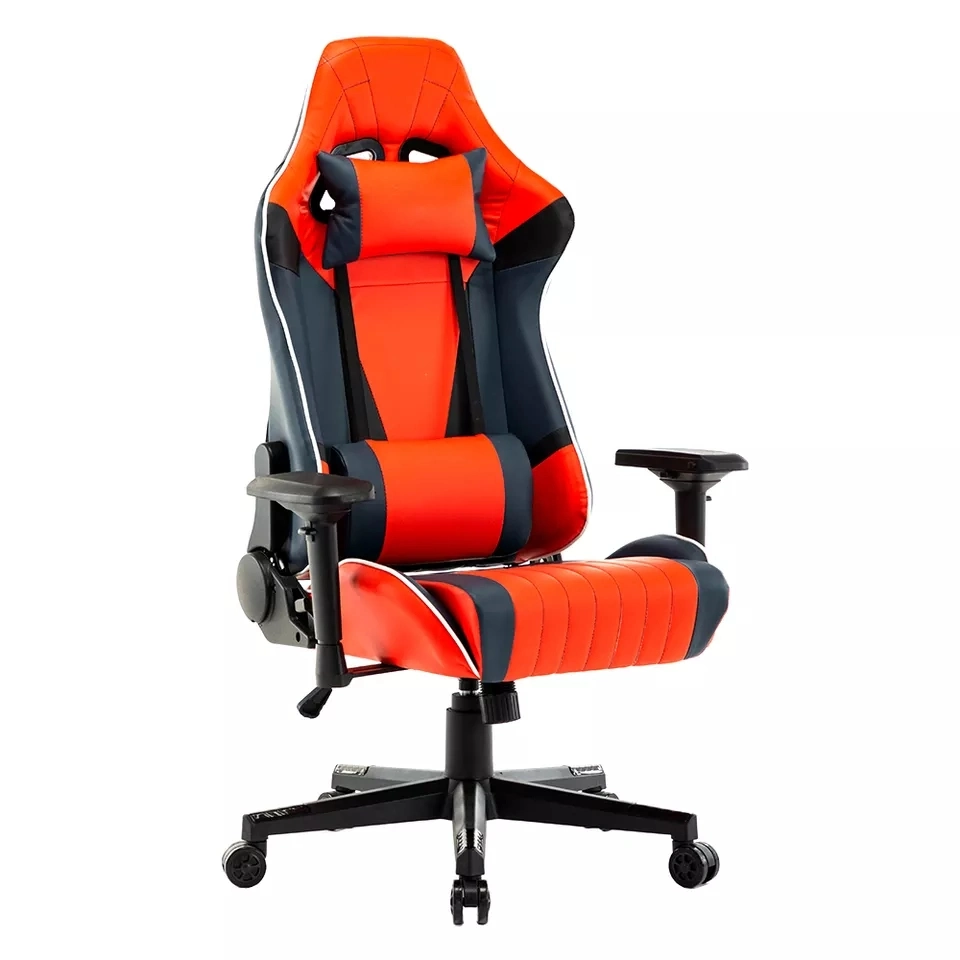 PVC Modern Home Classic Stylish Adjustable Gaming Office Chair with Headrest