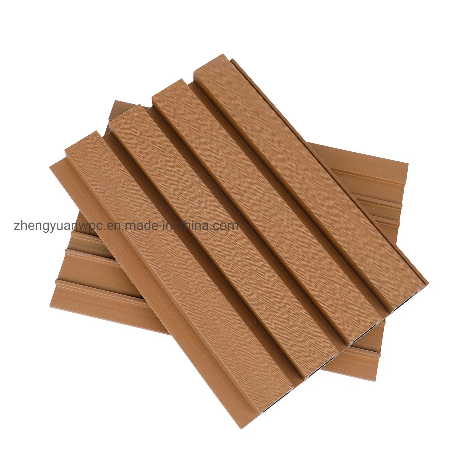 Flame Free Interior WPC Cladding/Ceiling Panel Wood Plastic Composite Fluted Wall Panel