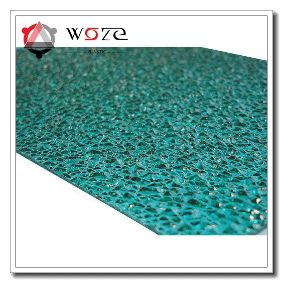 Customized Heat Resistant Polycarbonate Embossed Sheet for Window Decoration Materials