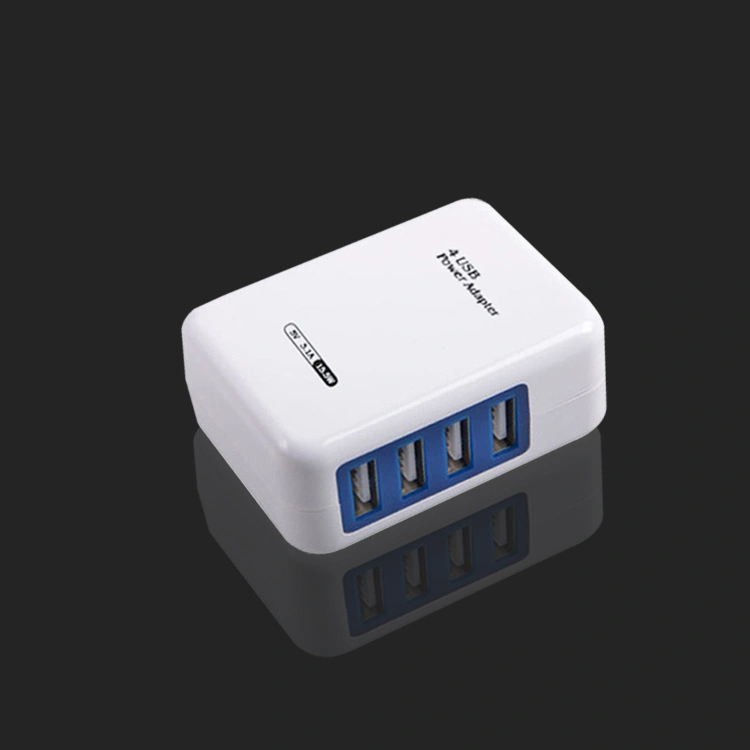 Cargador de 4 puertos USB 4A International nos toma de enchufe adaptador de corriente