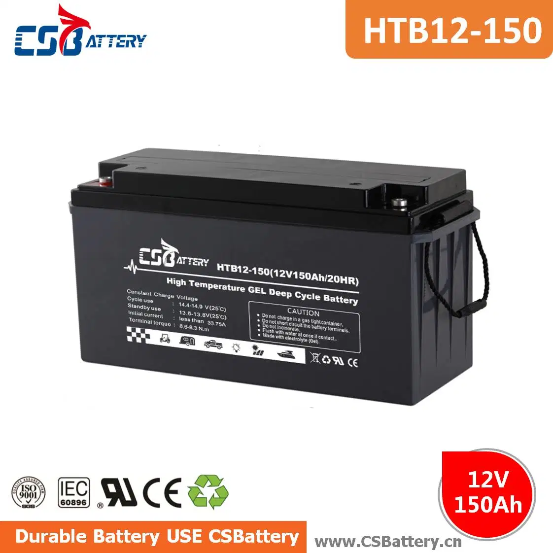 Csbattery 12V150ah Wholesale/Supplier Battery for Home Use Storage/Electric/Forklift/Truck/Csq