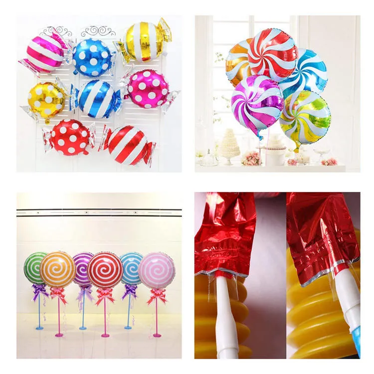 23 ST. 18" Sweet Candy Ballons Runde Folie Lollipop Ballon Geburtstag Hochzeit Party Ballons