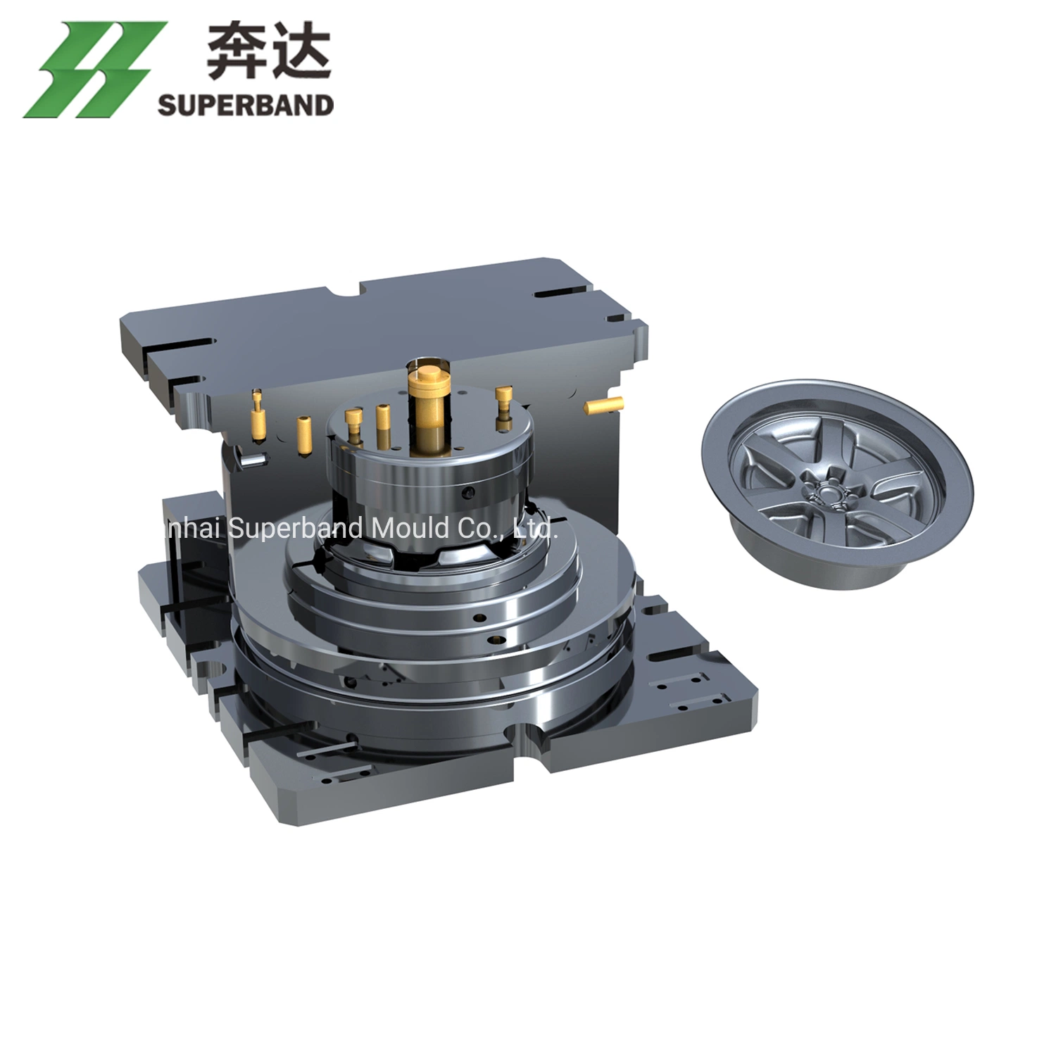 Automotive Forged Wheel Mold Cast Aluminium Wheel Mold