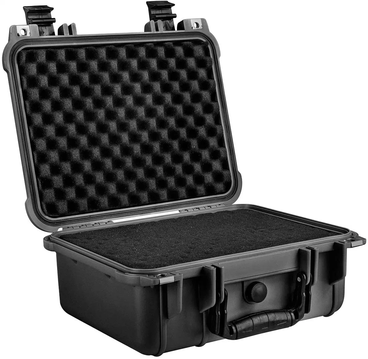 Protective Hard Camera Case Waterproof Shockproof Plastic Gun Hand Tool Case with Foam