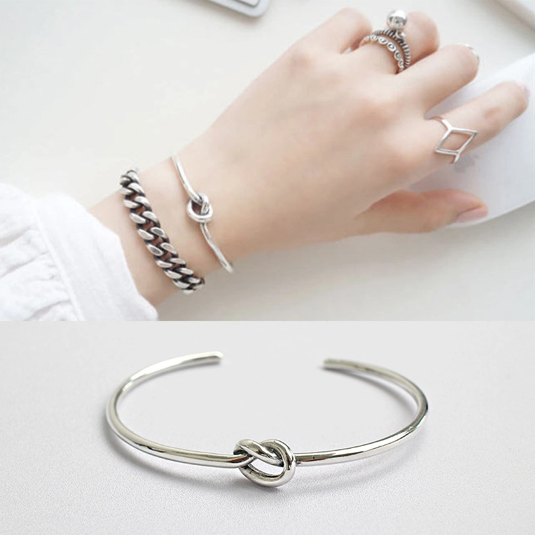 Fashion Simple Single Rope Knot Open Bracelet Jewelry