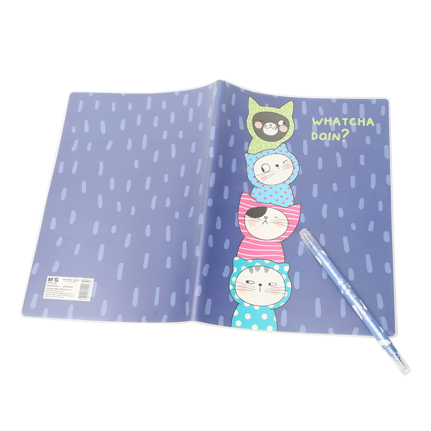 Promotion Stationery Multicolor Clear Plastic Cover Notebook