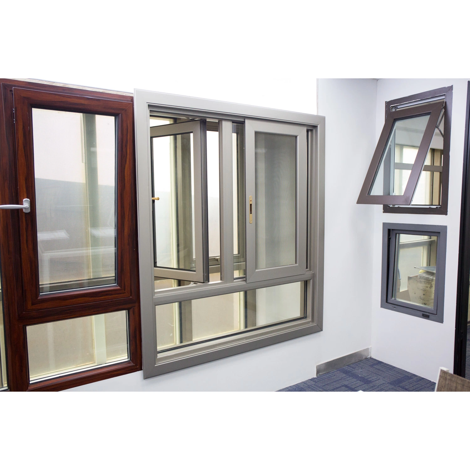 6060 Alloy Insect Prevention Aluminum Window Door Profiles with CE Certificatee