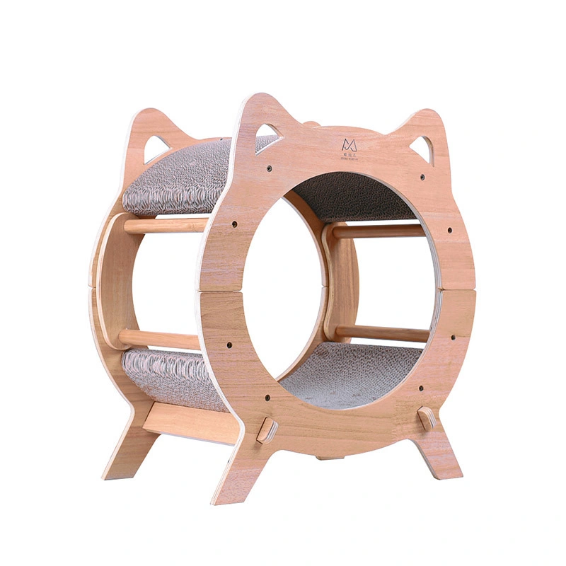 إطار تسلق متعدد الوظائف من Cat Tree مزدوج الطبقات مضلع Wbb19362