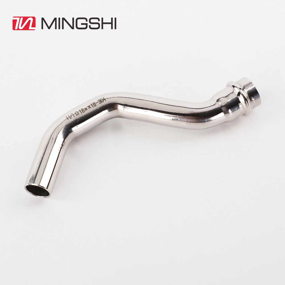 Mingshi Plumbing Materials SUS304 V Type Press Bridge for Pipe Stainless Steel Fitting