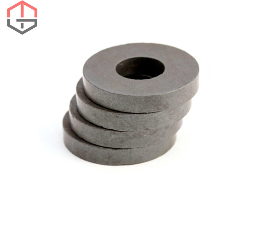 Black Disc Shape Permanent Ferrite Magnet for Motor