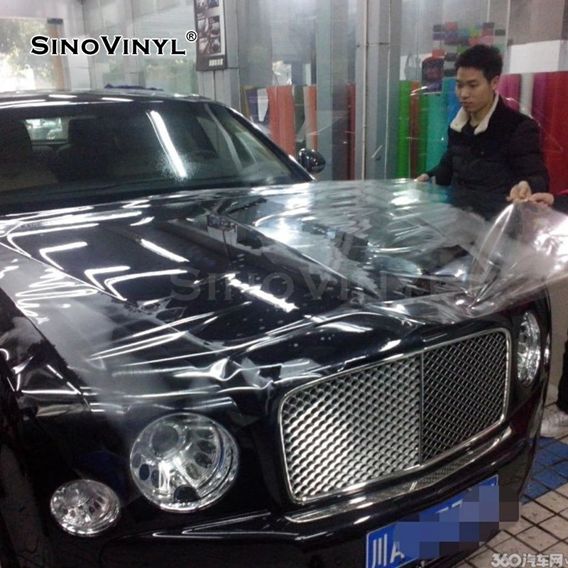 SINOVINYL PVC-01 180micron Matte White Release Paper PVC Ppf Roll Paint Protection Film