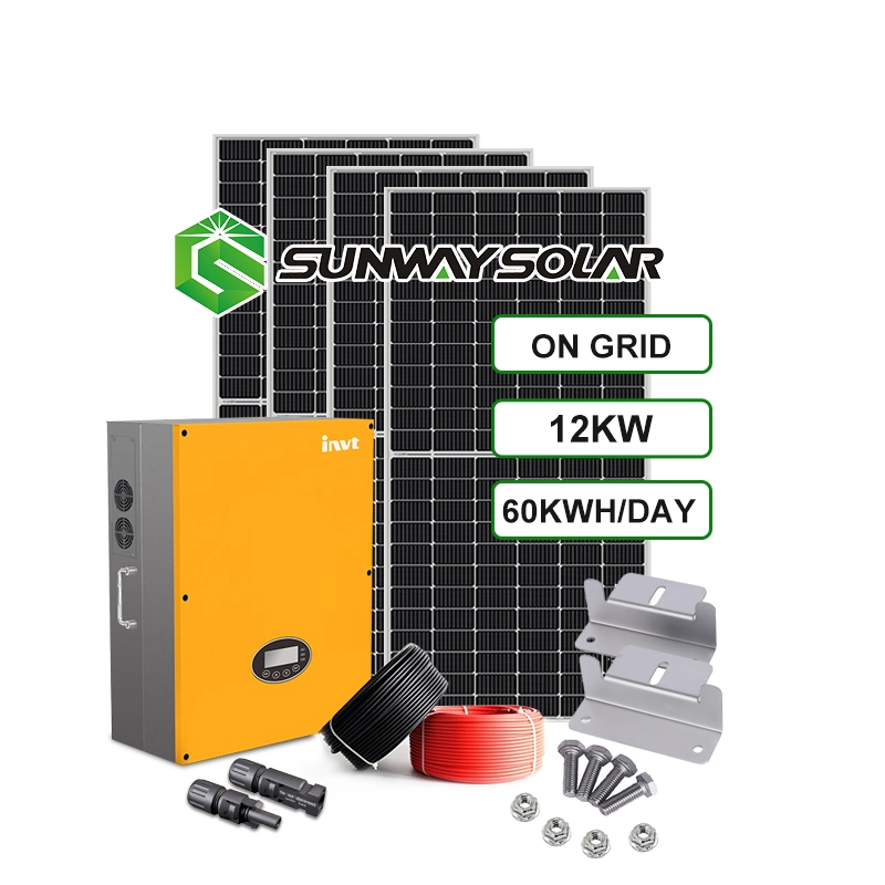 Complete 10kw 20kw 30kw Solar Power Package on Grid 220V 380V Solar Power System for Home