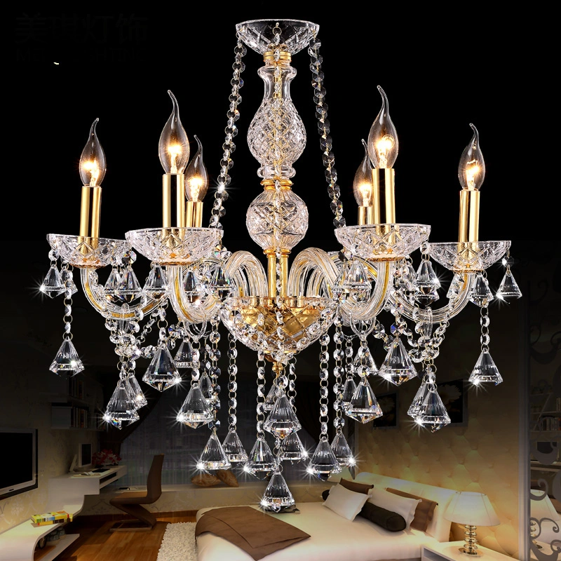 Gold Tiny Crystal Chandelier Lighting Fixtures for Home Project Pendant Lamp Wh-Cy-157