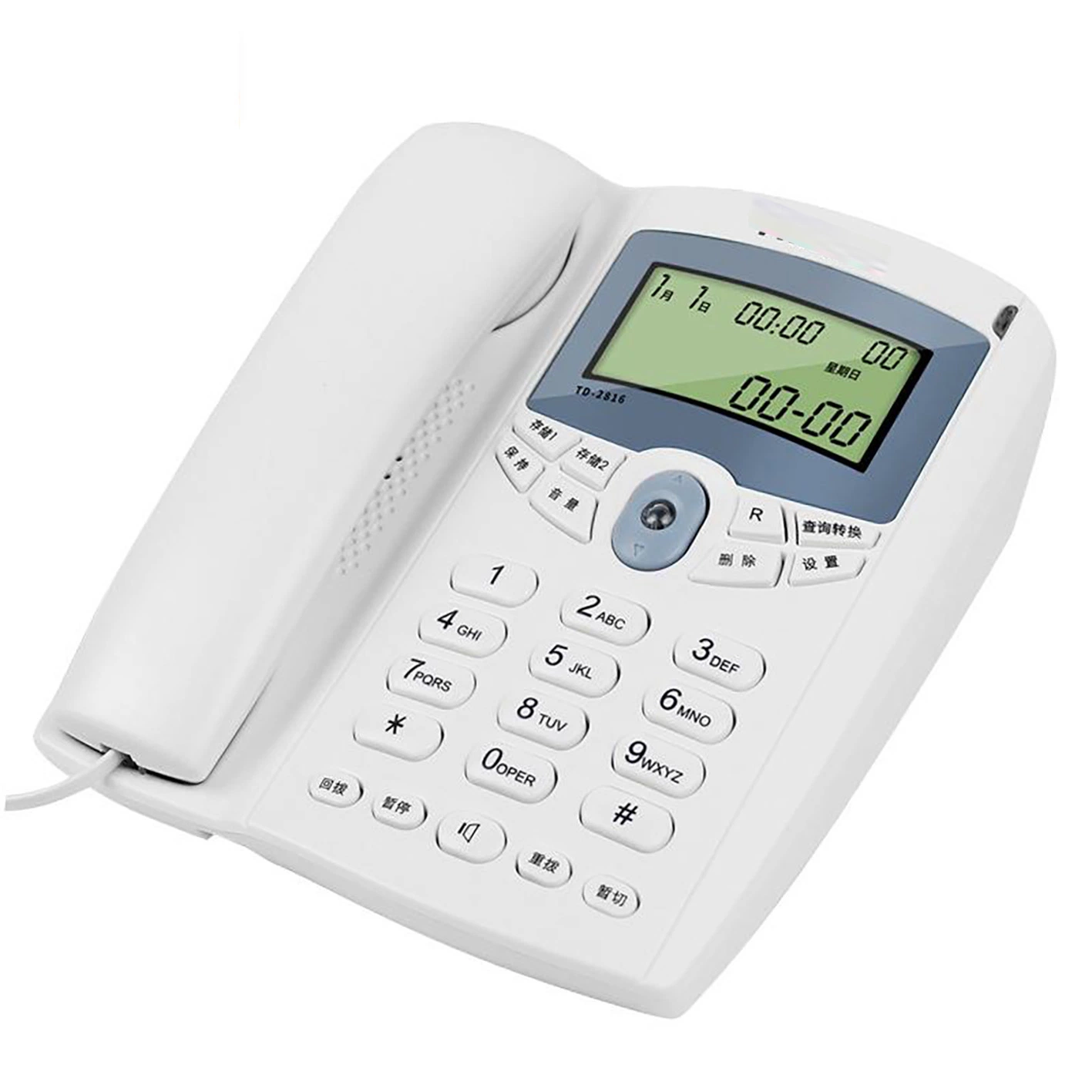 Hot Sale Hotel Guest Room Telephone Corded Phones with Cable